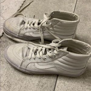 White High Top Vans